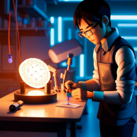 Prompt: In the dimly lit lab, a young Asian engineer meticulously works at the lab bench, his focus unwavering as he assembles a miniature nuclear fusion reactor for a mechatronic suite, drawing inspiration from the iconic Iron Man's armor suit. The blue hues cast an ethereal glow, highlighting the intricate details of his creation. The arc reactor radiates a brilliant light, illuminating the space and symbolizing the boundless potential of his innovative endeavor. Captured with a Nikon D850 and a Sigma 35mm f/1.4 lens, in the style of renowned photographer Steve McCurry. --ar 3:4 --s 700 --c 50. Negative Prompt: Digital Art: (bad anatomy:1.4), (bad proportions:1.4), (deformed:1.3), disfigured, blurry, low quality, gross proportions, (ugly:1.3), (cloned digital objects:1.3), (oversaturated:1.2), (weird color schemes:1.5), extra limbs, extra arms, extra legs, extra fingers, fused fingers, too many fingers, long neck, (mutated hands:1.2), mutation, mutilated, (lowres:1.2), (cropped:1.2), out of frame, (poorly drawn pixels:1.3), poorly drawn hands, (dehydrated:1.2), (worst quality:1.4), (duplicate:1.2), error, (JPEG artifacts:1.2), watermark, (username:1.1), signature, text.