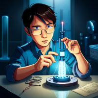 Prompt: In the dimly lit lab space, a young and focused Asian engineer meticulously assembles a miniature nuclear fusion reactor for a mechatronic suite, drawing inspiration from Iron Man's iconic armor suit. The blue hues of the late-night environment create an atmosphere of intrigue and dedication, while the brightly shining light from the arc reactor casts a mesmerizing glow. With ultra-realistic and high-definition precision, this photograph captures the engineer's unwavering determination and the cutting-edge technology he harnesses. Captured with a Nikon D850 and a Nikkor 24-70mm f/2.8 lens. --ar 3:4 --s 1000 --c 80. Negative Prompt: Sci-Fi: (bad anatomy:1.4), (bad proportions:1.4), (deformed:1.3), disfigured, blurry, low quality, gross proportions, (ugly:1.3), (cloned spaceships:1.3), (oversaturated:1.2), (weird alien shapes:1.5), extra limbs, extra arms, extra legs, extra fingers, fused fingers, too many fingers, long neck, (mutated hands:1.2), mutation, mutilated, (lowres:1.2), (cropped:1.2), out of frame, (poorly drawn planets:1.3), poorly drawn hands, (dehydrated:1.2), (worst quality:1.4), (duplicate:1.2), error, (JPEG artifacts:1.2), watermark, (username:1.1), signature, text.